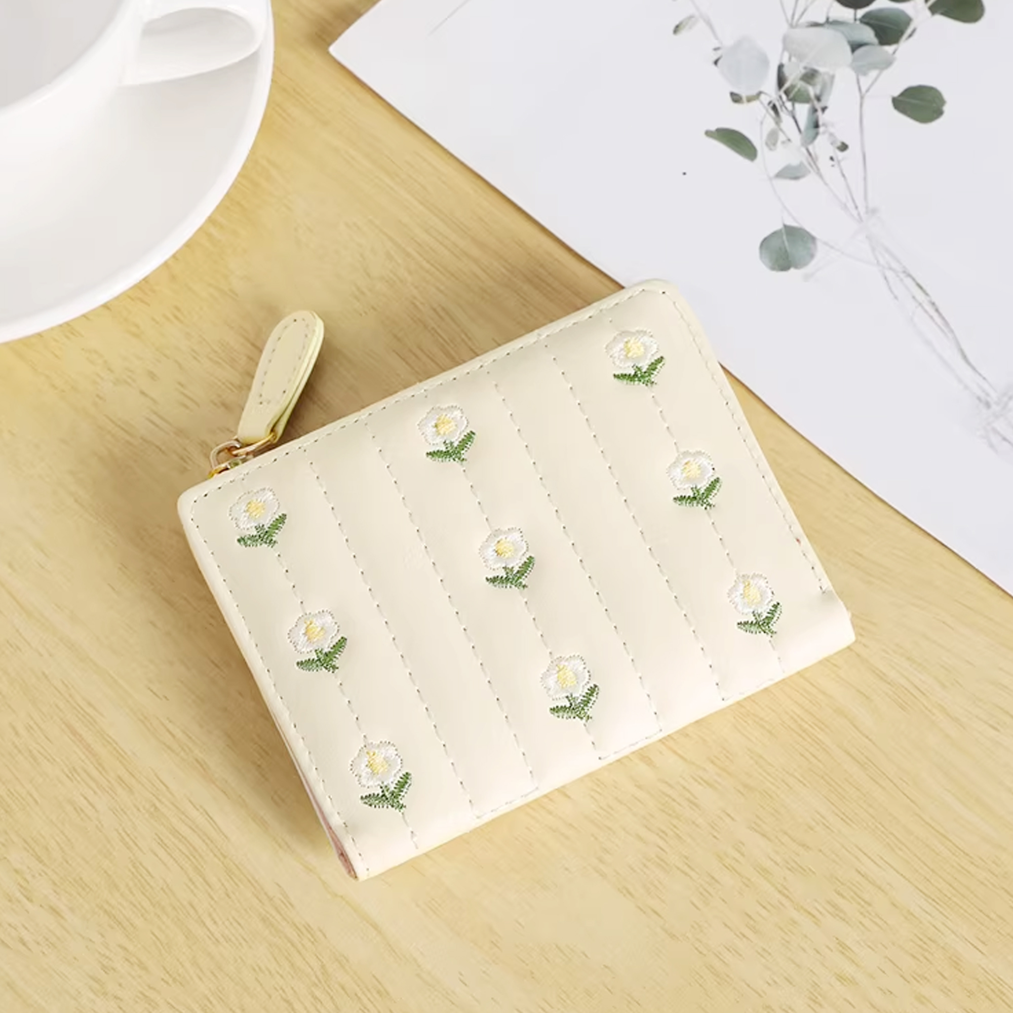 Artbird-Purses,Small Wallet for Women RFID Blocking Tassle Bifold Slim Thin Wallet Credit Card Holder Wallet Ladies Mini Wallet with Widened Zipper Pocket. - Image 3